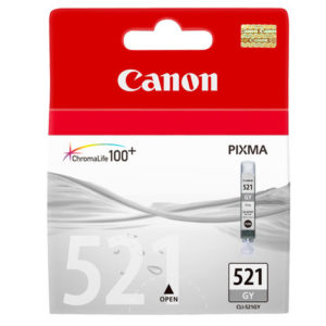 Genuine Canon CLI-521GY Grey Ink Cartridge