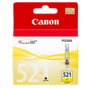 Genuine Canon CLI-521Y Yellow Ink Cartridge