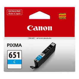 Genuine Canon CLI651C Cyan Ink Cartridge CLI-651C