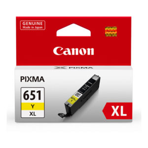 Genuine Canon CLI-651XLY Yellow Ink Cartridge High Yield