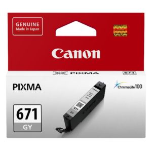 Genuine Canon CLI-671GY Grey Ink Cartridge