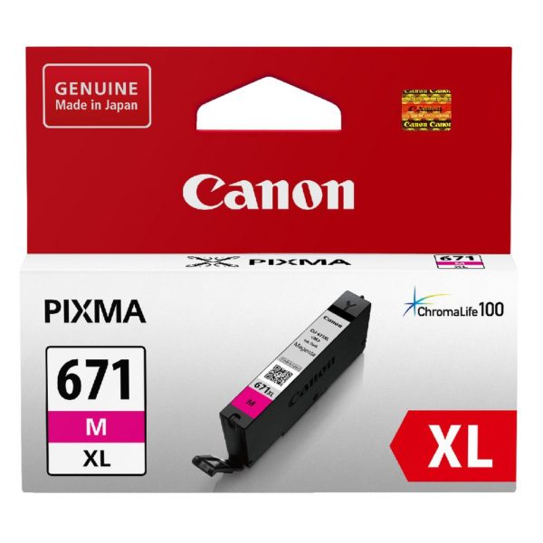 Genuine Canon CLI-671XLM Magenta Ink Cartridge High Yield