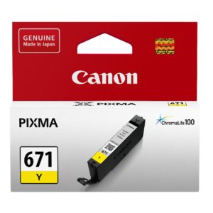 Genuine Canon CLI-671Y Yellow Ink Cartridge