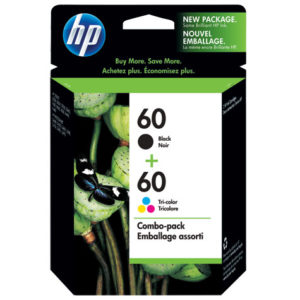 Genuine HP 60 Black & Colour Ink Cartridge Combo Pack  CN067AA