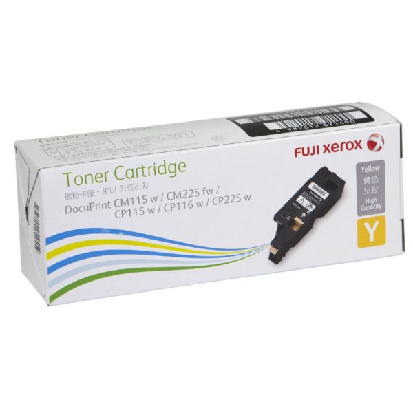 Genuine Fuji Xerox DocuPrint CP115W CP116W CP225W CM115W CM225FW Yellow Toner Cartridge High Yield CT202267