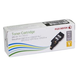 Genuine Fuji Xerox DocuPrint CP115W CP116W CP225W CM115W CM225FW Yellow Toner Cartridge Standard Yield CT202270