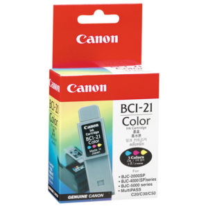 Genuine Canon BCI-21C Colour Ink Cartridge
