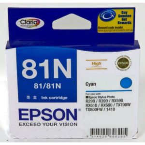 Genuine Epson T1112 81N HY Cyan Ink Cartridge C13T111292