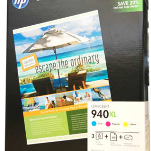 Genuine HP 940 Cyan & Magenta & Yellow Ink Cartridge Photo Pack