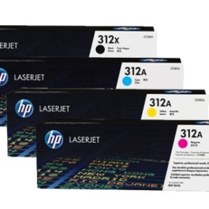 4 Pack Genuine HP CF380X CF381A CF383A CF382A Toner Cartridge Set