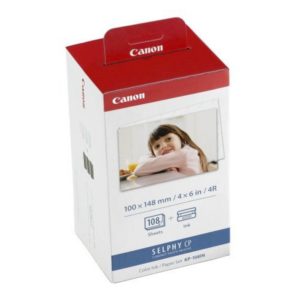Genuine Canon KP-108IN Postcard Size Paper & Ink Value Pack