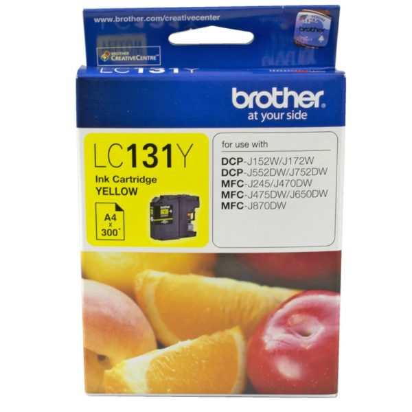 Genuine Brother LC-131 Yellow Ink Cartridge LC-131Y