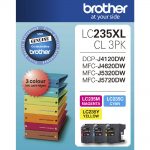 Genuine Brother LC-235XL C/M/Y Ink Cartridge Colour Pack
