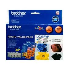 Genuine Brother LC-37 (B/C/M/Y + 40Pk) Photo Value Pack