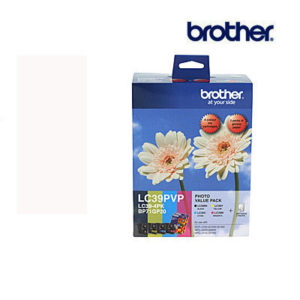 Genuine Brother LC-39 (B/C/M/Y + 40Pk) Photo Value Pack