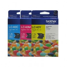 Genuine Brother LC-40 C/M/Y Ink Cartridge Colour Pack