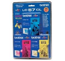 Genuine Brother LC-57 C/M/Y Ink Cartridge Colour Pack LC-57CL3PK