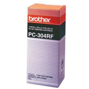 Genuine Brother PC-304RF Refill Roll PC-304RF 4 Rolls