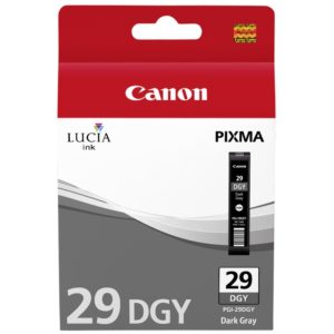 Genuine Canon PGI-29DGY Dark Grey Ink Cartridge