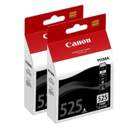 Genuine Canon PGI-525BK Black Ink Cartridge Twin Pack
