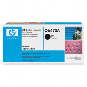 Genuine HP Q6470A Black Toner Cartridge 501A