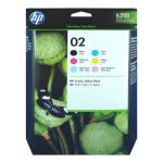 Genuine HP 02 Ink Cartridge Rainbow Value Pack