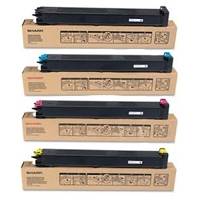 4 Pack Genuine Sharp MX51GT Toner Cartridge Set (1BK,1C,1M,1Y)