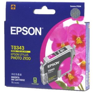 Genuine Epson T0343 Magenta Ink Cartridge