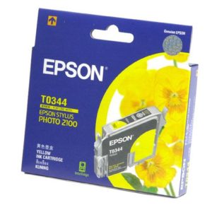 Genuine Epson T0344 Yellow Ink Cartridge