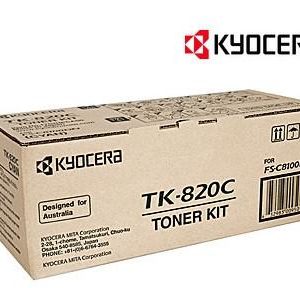 Genuine Kyocera TK-820C Cyan Toner Cartridge FS-C8100DN