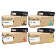 4 Pack Genuine Kyocera TK-154 Toner Cartridge Set FS-C1020MFP