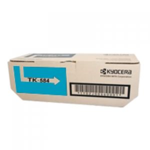 Genuine Kyocera TK-584C Cyan Toner Cartridge