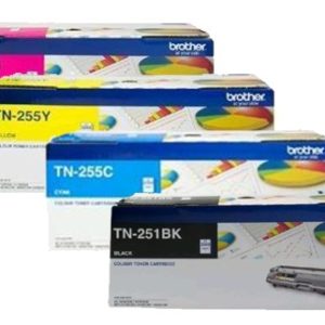 4 Pack Genuine Brother TN-251 & TN-255 Toner Cartridge Set