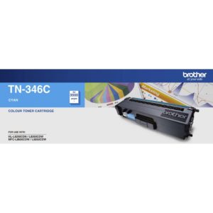 Genuine Brother TN-346C Cyan Toner Cartridge High Yield