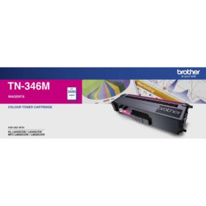 Genuine Brother TN-346M Magenta Toner Cartridge High Yield