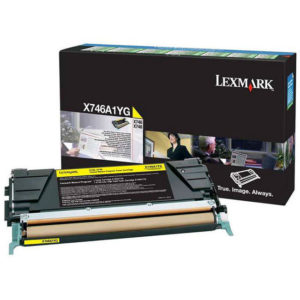 Genuine Lexmark X746 X748 Yellow Toner Cartridge Return Program