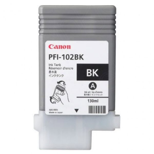 Genuine Canon PFI-102BK Black Ink Cartridge