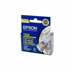 Genuine Epson T038 Black Ink Cartridge