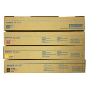 4 Pack Genuine Konica Minolta Bizhub C224 C284 C364 TN321 Toner Cartridge Set