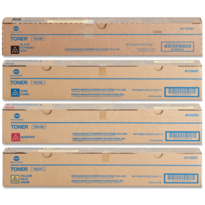 4 Pack Genuine Konica Minolta Bizhub C220 C280 TN216 Toner Cartridge Set
